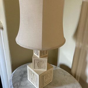 Pottery Barn Kids nursery lamp